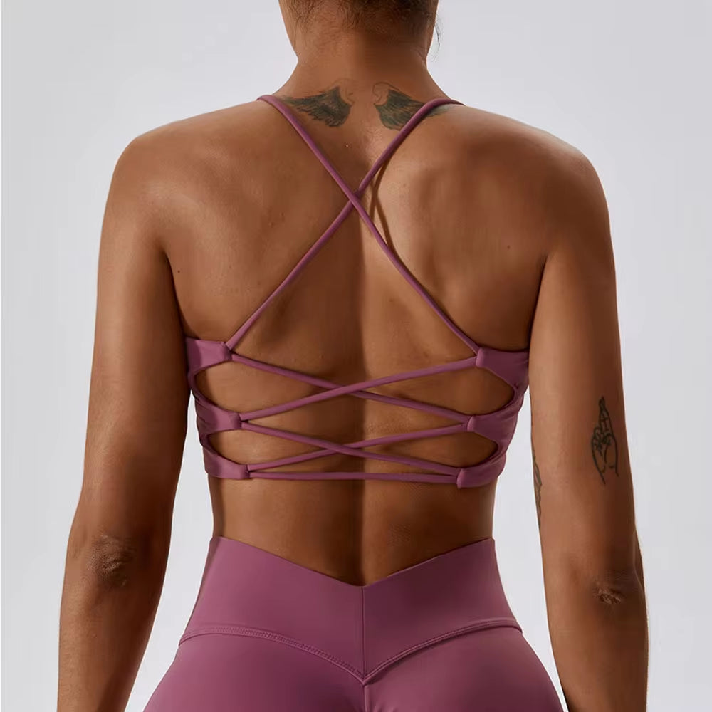 Cross-Back Sports Bra