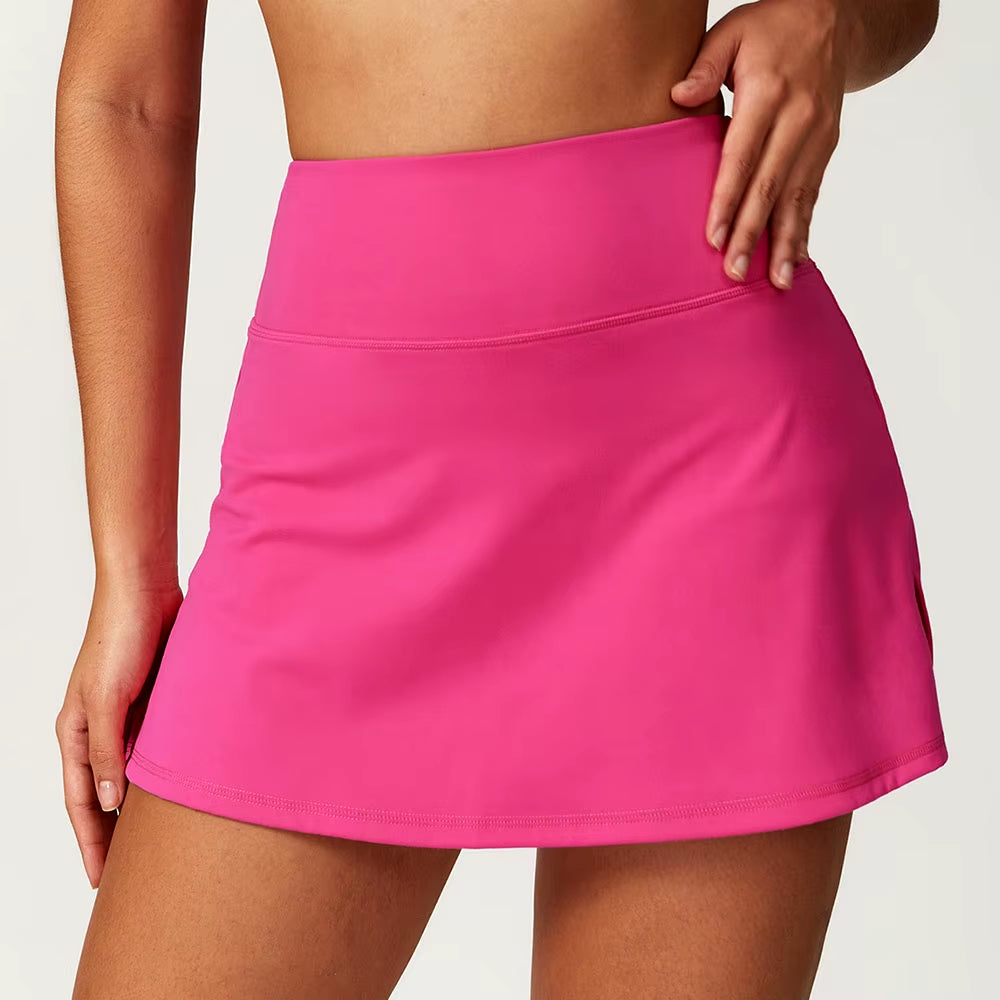 Summer Tennis Skirts Women Shorts Golf Pantskirt Sports Fitness Shorts High Waist Yoga Running Shorts Skirt Gym Workout Clothing