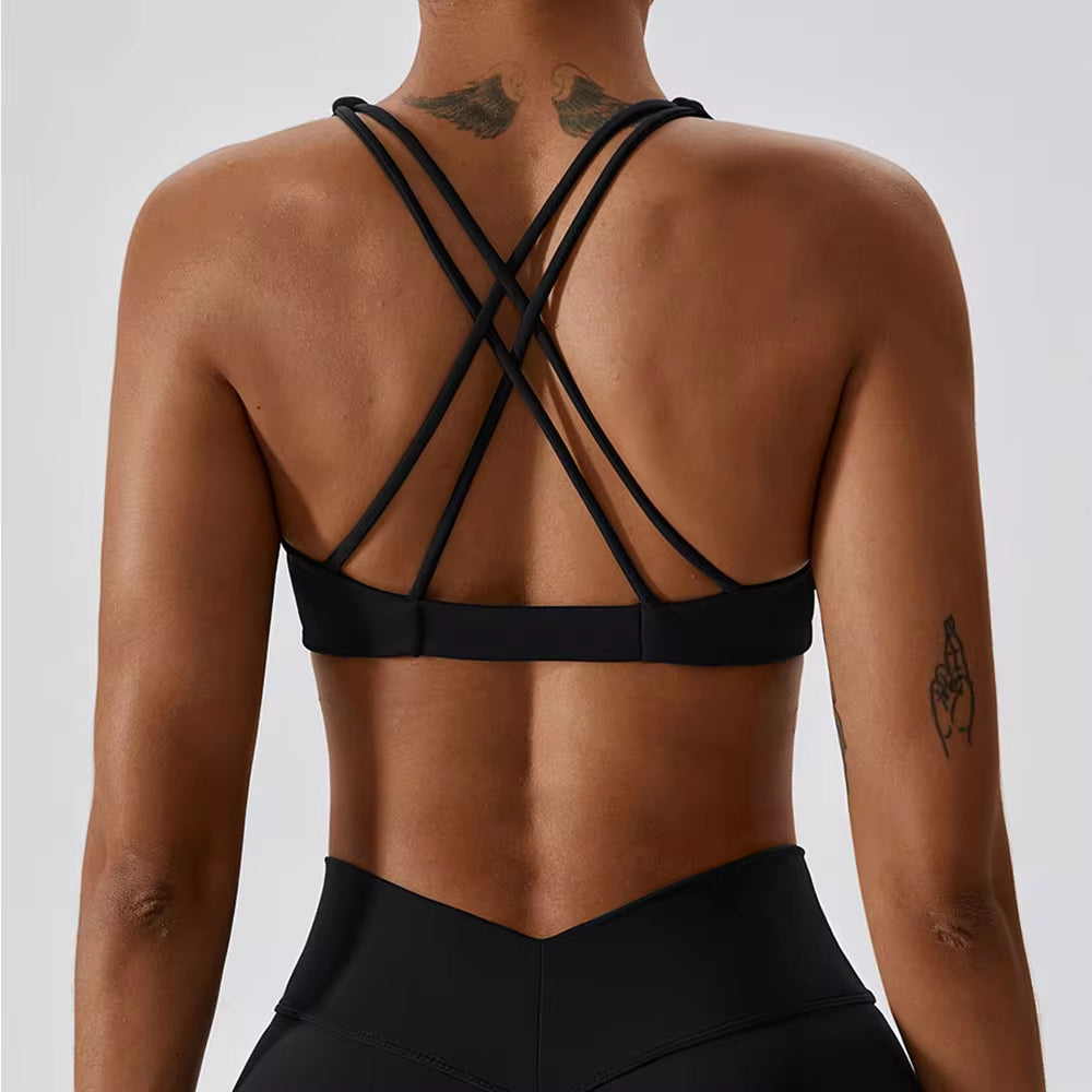 Sports Bra Women Gym Push up Bra Training Running Bralette Yoga Top Stretch Underwear Workout Fitness Tank Top Women Sports Vest